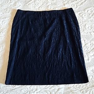 Navy pencil skirt